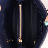 Chanel 2013 Navy Lambskin Misia Open Shoulder Tote - FashioNica