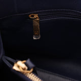 Chanel 2013 Navy Lambskin Misia Open Shoulder Tote - FashioNica