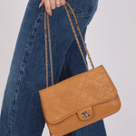 Chanel 2013 Tramezzo Small Toffee Citizen Flap Shoulder Bag - FashioNica