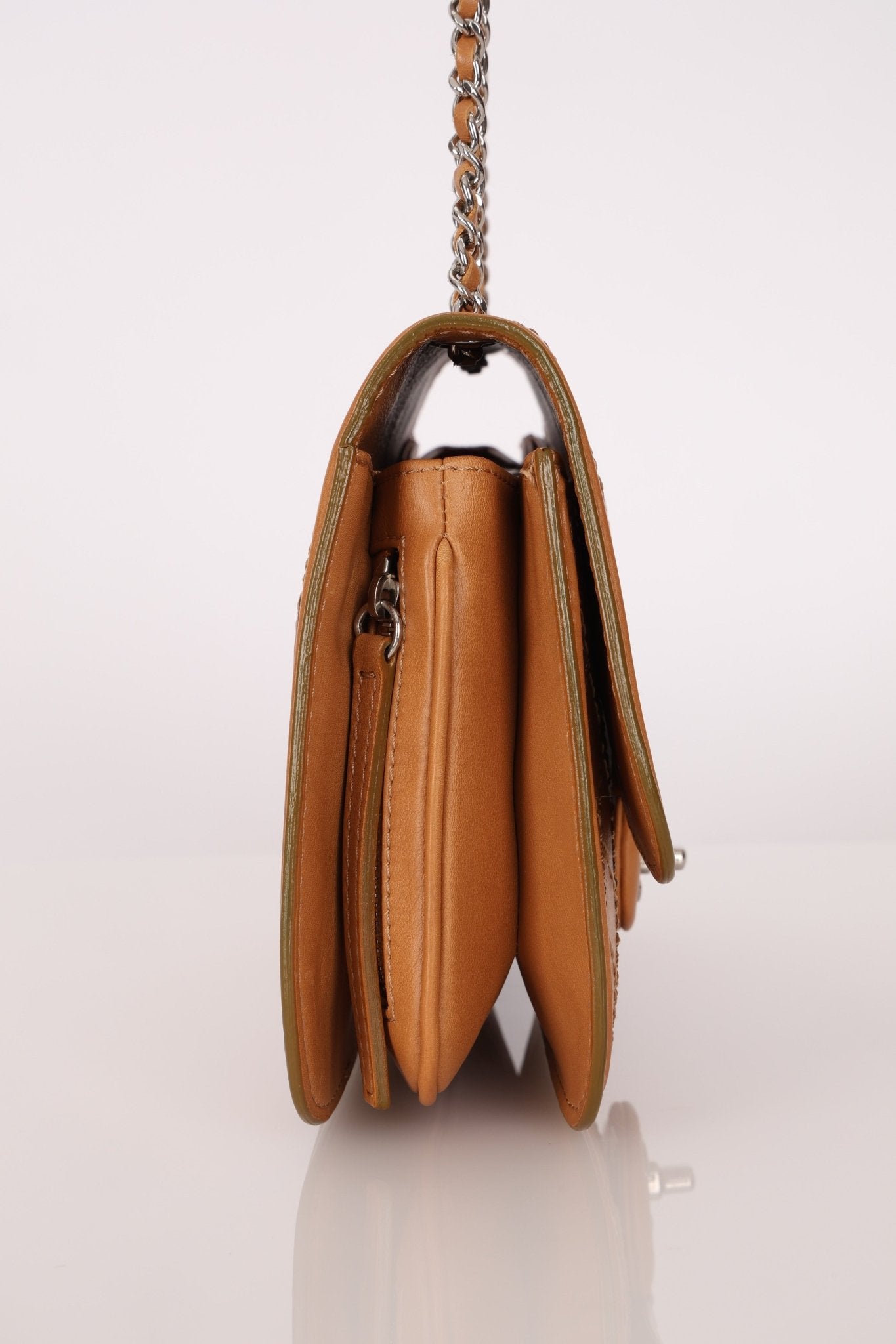 Chanel 2013 Tramezzo Small Toffee Citizen Flap Shoulder Bag - FashioNica