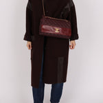 Chanel 2014 Bordeaux Calfskin Jumbo Soft Elegance Flap Bag - FashioNica