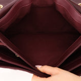 Chanel 2014 Bordeaux Calfskin Jumbo Soft Elegance Flap Bag - FashioNica