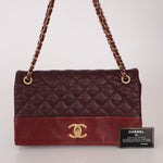 Chanel 2014 Bordeaux Calfskin Jumbo Soft Elegance Flap Bag - FashioNica
