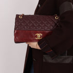 Chanel 2014 Bordeaux Calfskin Jumbo Soft Elegance Flap Bag - FashioNica