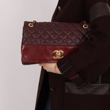 Chanel 2014 Bordeaux Calfskin Jumbo Soft Elegance Flap Bag - FashioNica