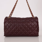 Chanel 2014 Bordeaux Calfskin Jumbo Soft Elegance Flap Bag - FashioNica