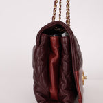 Chanel 2014 Bordeaux Calfskin Jumbo Soft Elegance Flap Bag - FashioNica