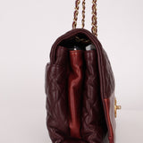 Chanel 2014 Bordeaux Calfskin Jumbo Soft Elegance Flap Bag - FashioNica