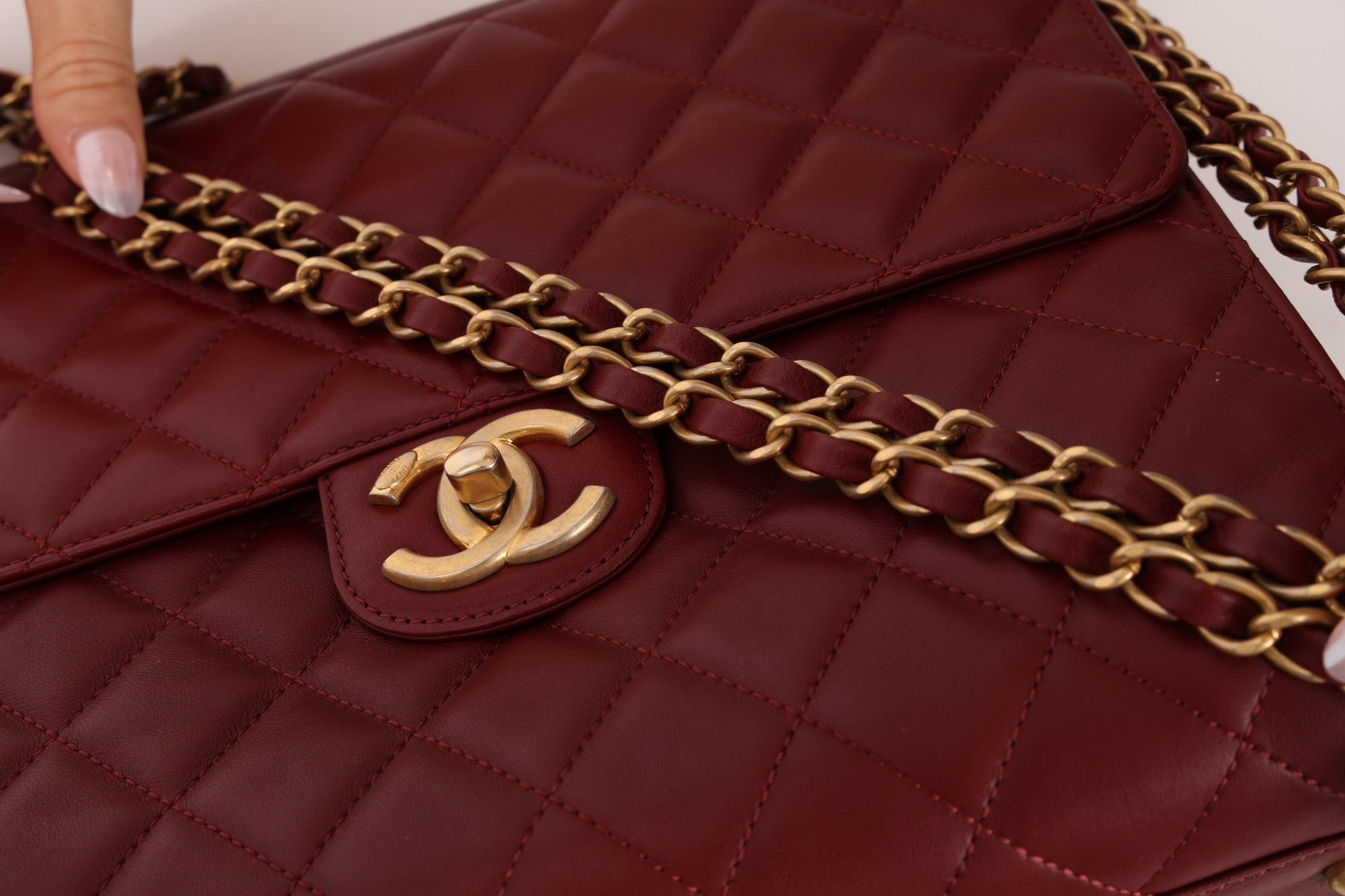 Chanel 2014 Bordeaux Crossing Times Large Flap Bag - FashioNica