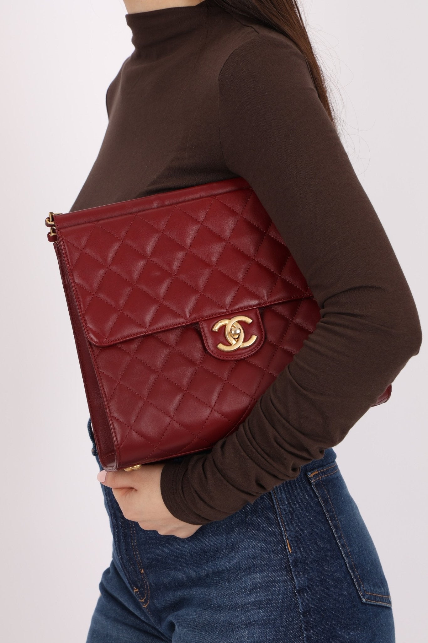 Chanel 2014 Bordeaux Crossing Times Large Flap Bag - FashioNica