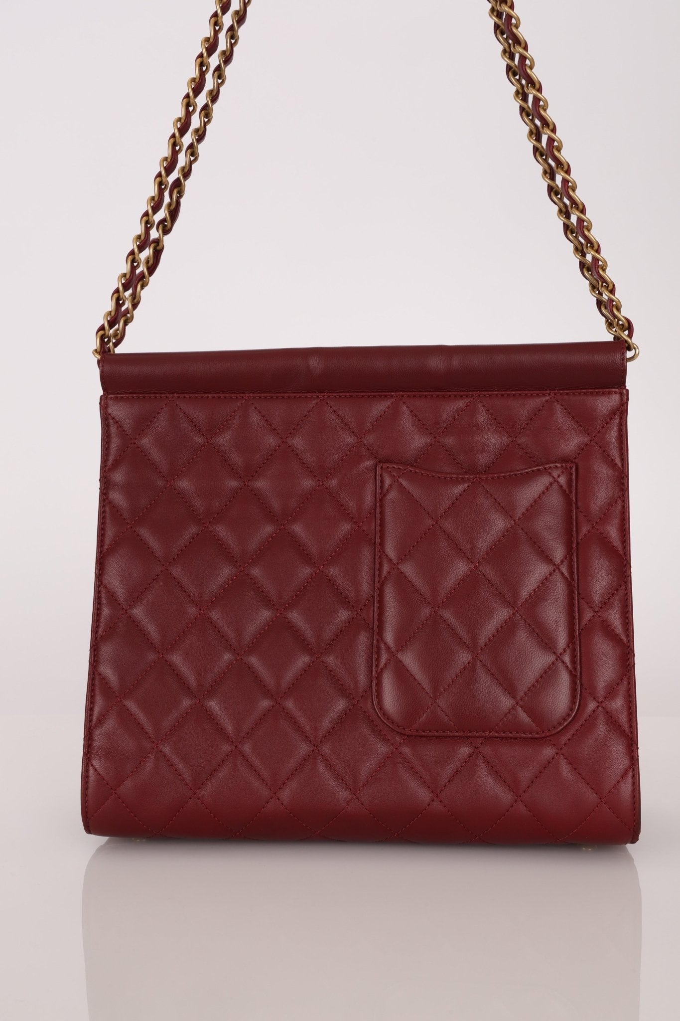 Chanel 2014 Bordeaux Crossing Times Large Flap Bag - FashioNica