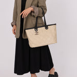 Chanel 2014 Caviar Bi - color Tote with Pouch - FashioNica