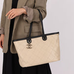 Chanel 2014 Caviar Bi - color Tote with Pouch - FashioNica