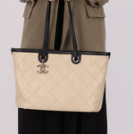 Chanel 2014 Caviar Bi - color Tote with Pouch - FashioNica