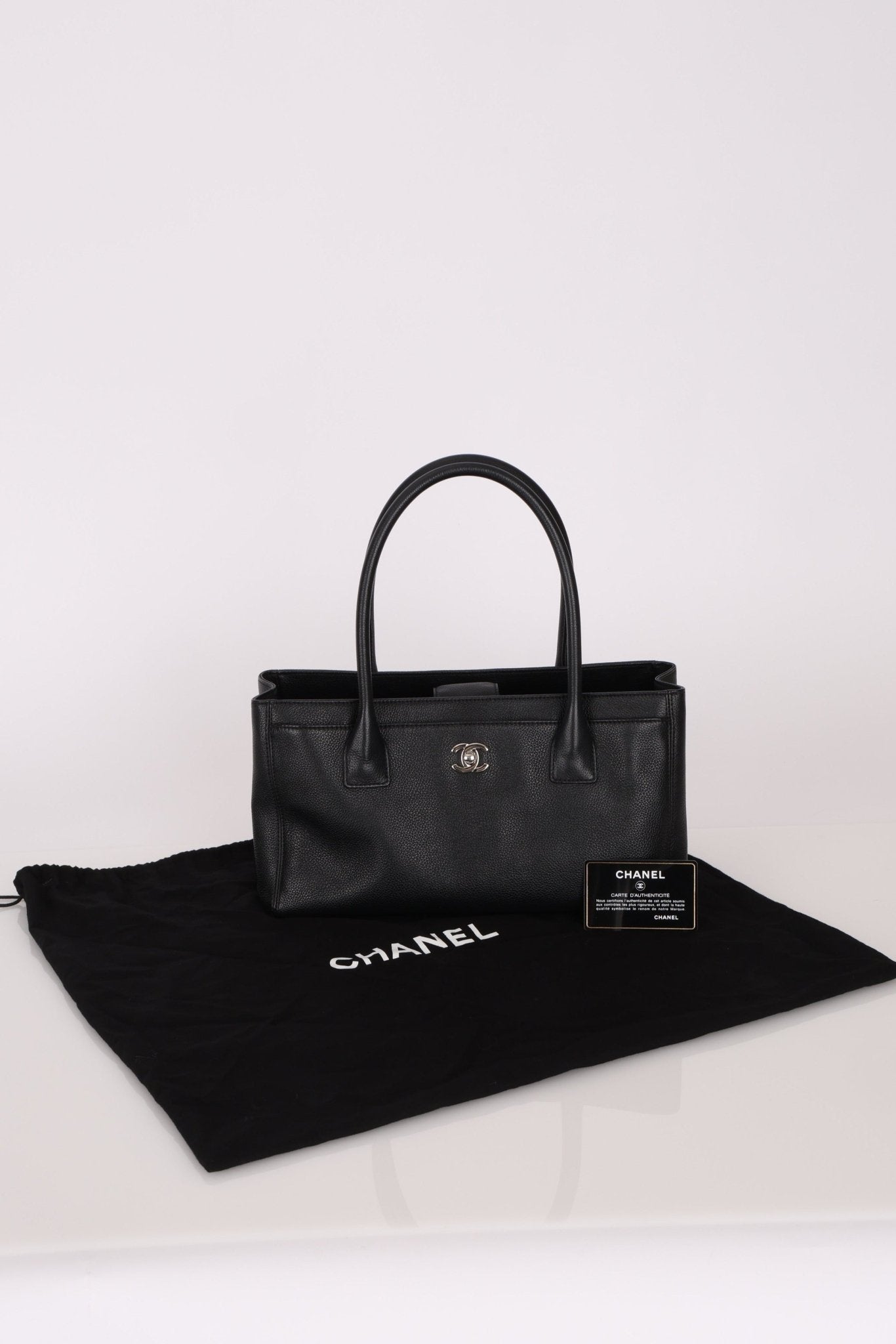 Chanel 2014 Caviar Black Cerf Executive East West Small Tote - FashioNica