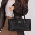 Chanel 2014 Caviar Black Cerf Executive East West Small Tote - FashioNica