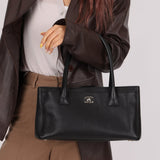 Chanel 2014 Caviar Black Cerf Executive East West Small Tote - FashioNica