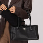 Chanel 2014 Caviar Black Cerf Executive East West Small Tote - FashioNica