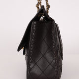 Chanel 2014 Chocolate Paris - Edinburgh Calfskin Whipstitch Large Flap - FashioNica