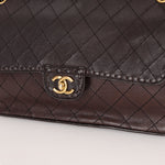 Chanel 2014 Chocolate Paris - Edinburgh Calfskin Whipstitch Large Flap - FashioNica