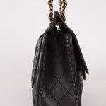 Chanel 2014 Chocolate Paris - Edinburgh Calfskin Whipstitch Large Flap - FashioNica