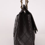 Chanel 2014 Chocolate Paris - Edinburgh Calfskin Whipstitch Large Flap - FashioNica