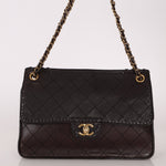 Chanel 2014 Chocolate Paris - Edinburgh Calfskin Whipstitch Large Flap - FashioNica