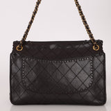 Chanel 2014 Chocolate Paris - Edinburgh Calfskin Whipstitch Large Flap - FashioNica
