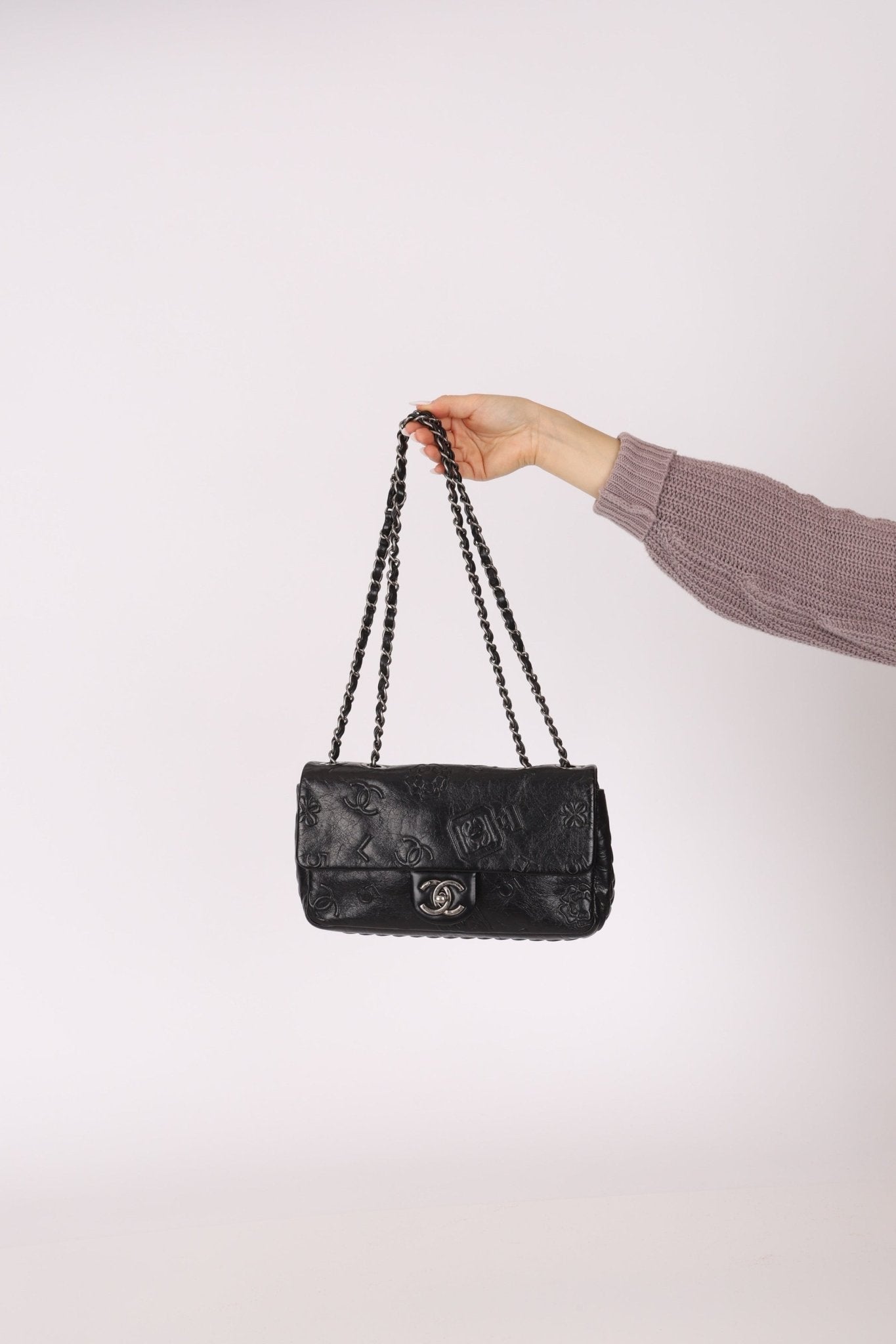 Chanel 2014 Glazed Goatskin Icons Symbol Single Flap - FashioNica