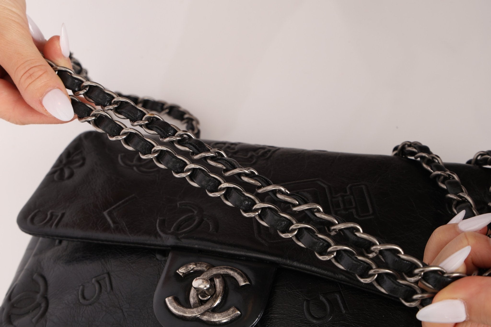 Chanel 2014 Glazed Goatskin Icons Symbol Single Flap - FashioNica