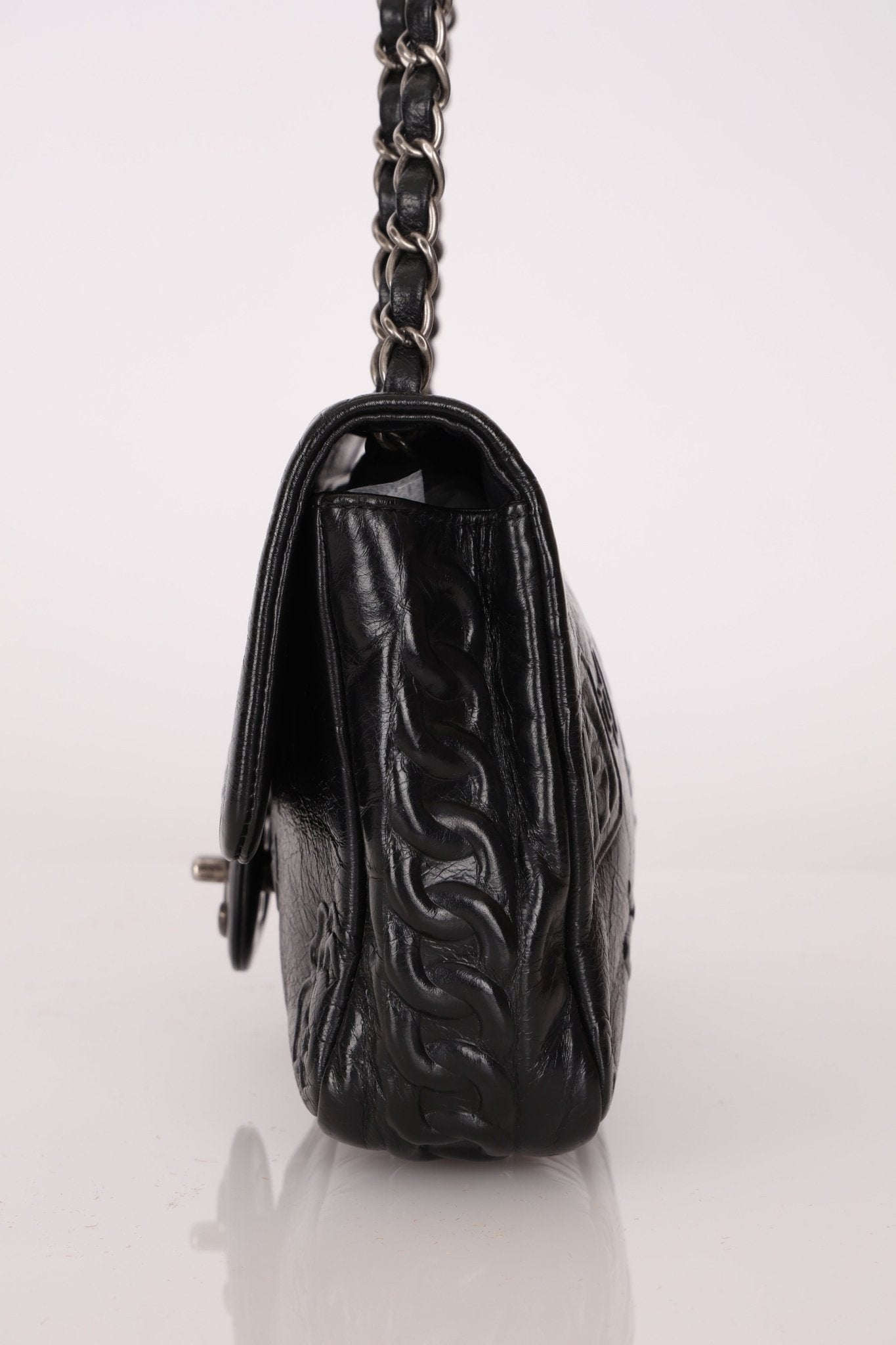 Chanel 2014 Glazed Goatskin Icons Symbol Single Flap - FashioNica