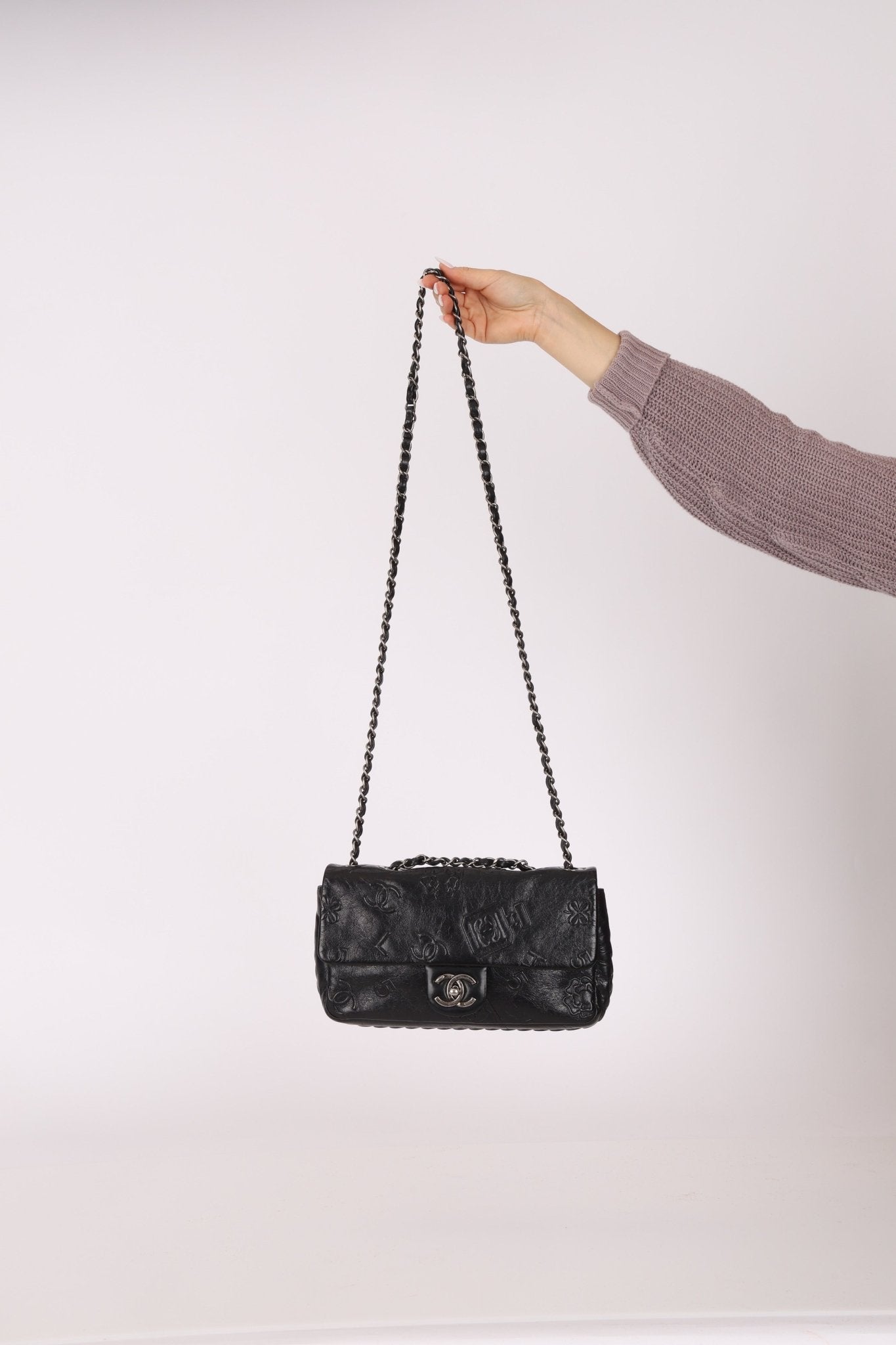 Chanel 2014 Glazed Goatskin Icons Symbol Single Flap - FashioNica