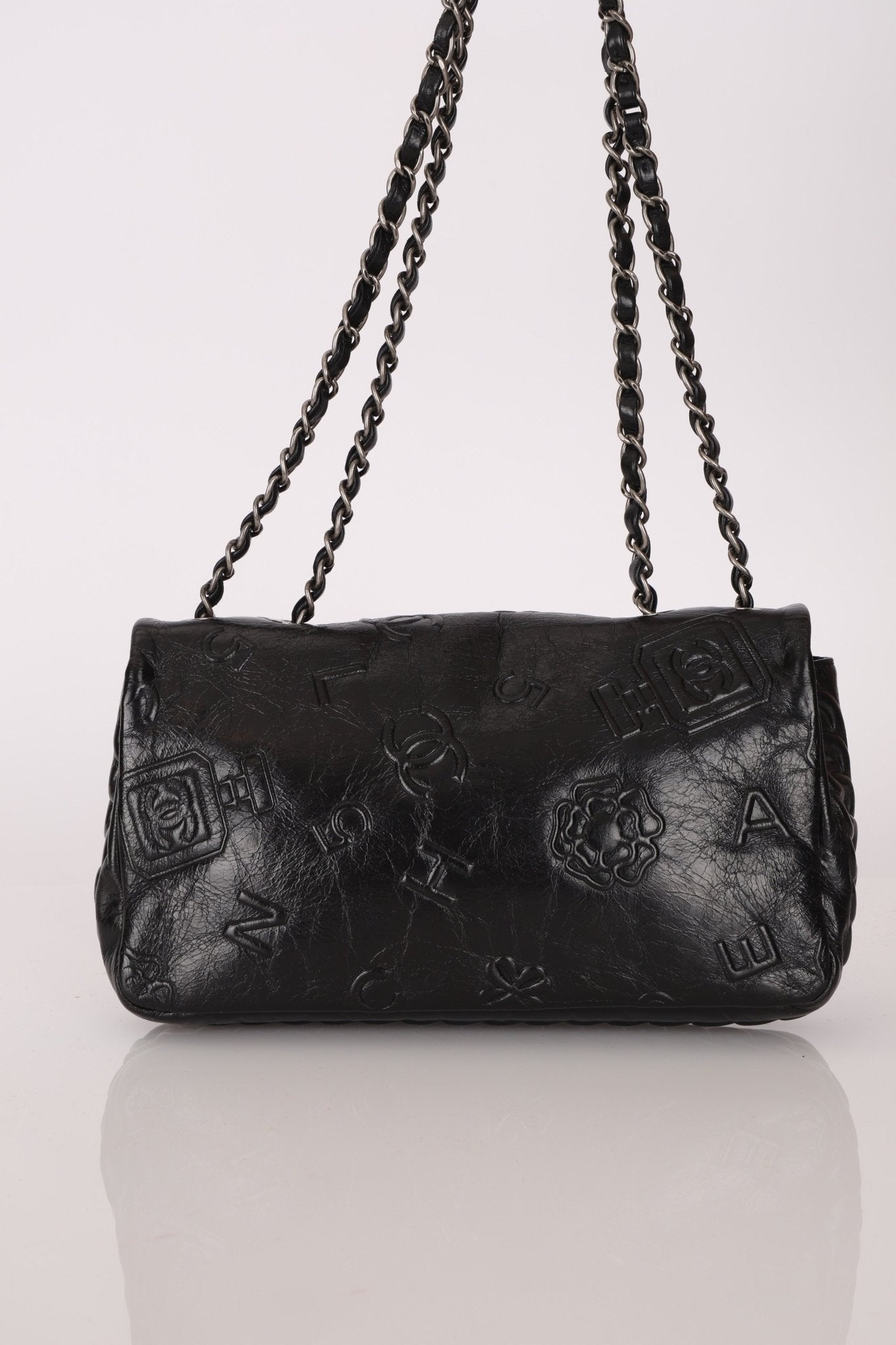 Chanel 2014 Glazed Goatskin Icons Symbol Single Flap - FashioNica
