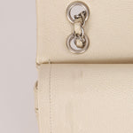 Chanel 2014 Iridescent Ivory Caviar Medium Classic Double Flap - FashioNica