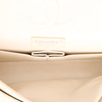 Chanel 2014 Iridescent Ivory Caviar Medium Classic Double Flap - FashioNica