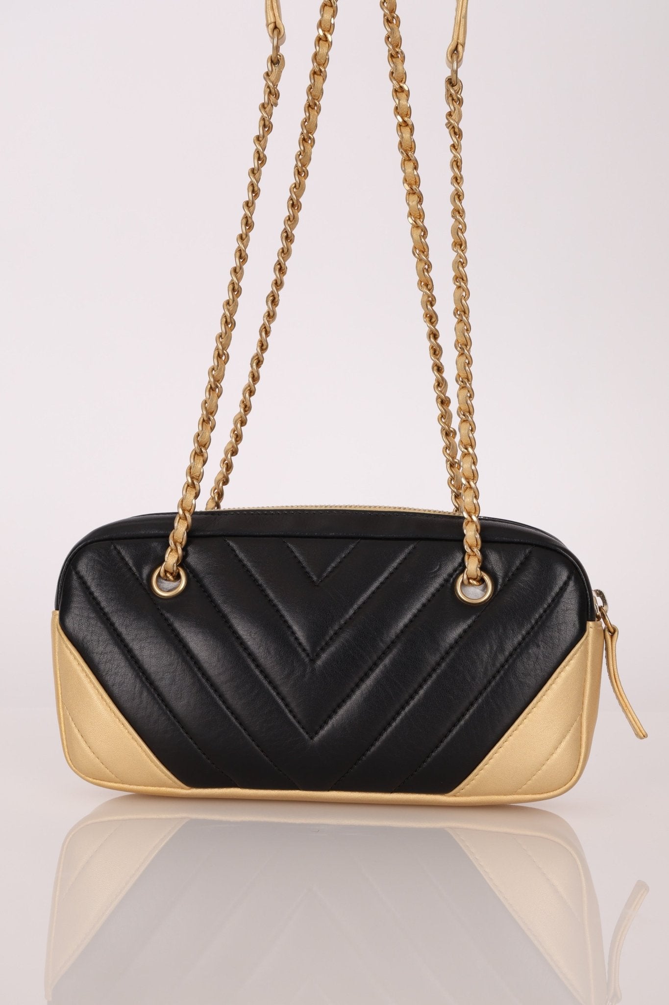 Chanel 2014 Lambskin Chevron Camera Bag - FashioNica
