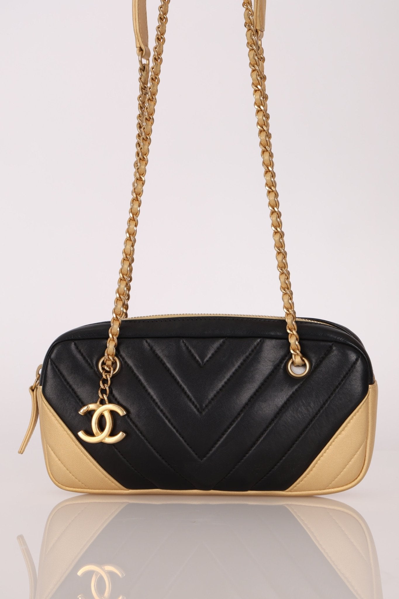 Chanel 2014 Lambskin Chevron Camera Bag - FashioNica