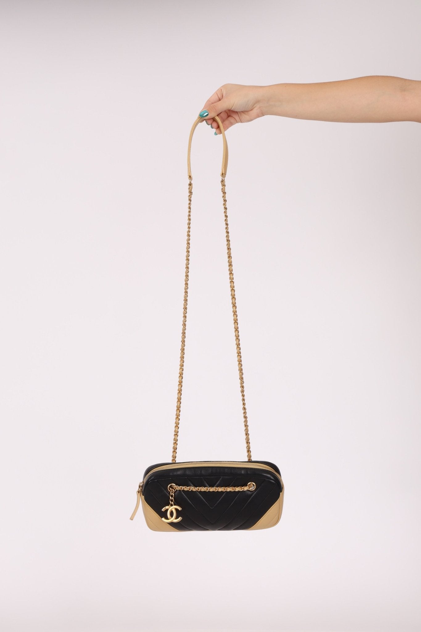 Chanel 2014 Lambskin Chevron Camera Bag - FashioNica