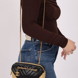 Chanel 2014 Lambskin Chevron Camera Bag - FashioNica