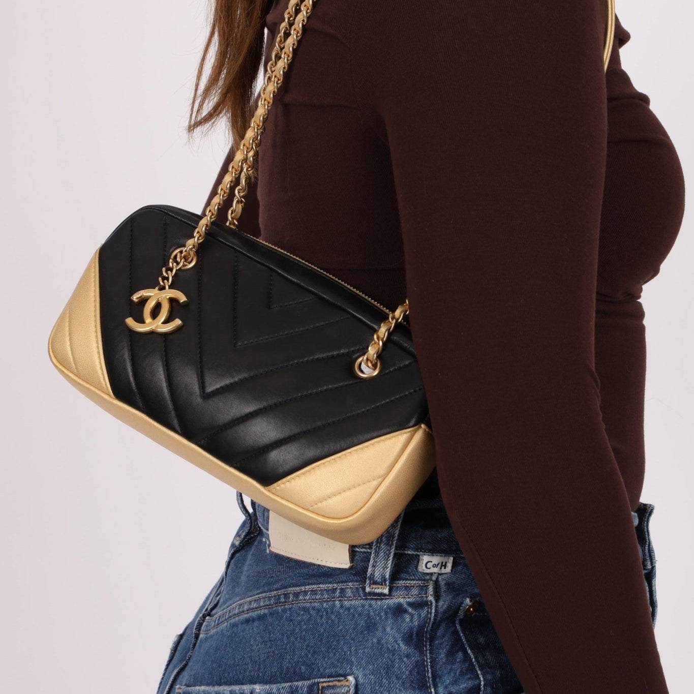 Chanel 2014 Lambskin Chevron Camera Bag - FashioNica