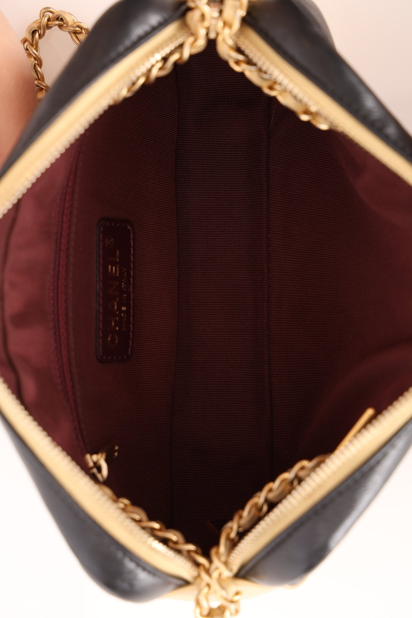 Chanel 2014 Lambskin Chevron Camera Bag - FashioNica