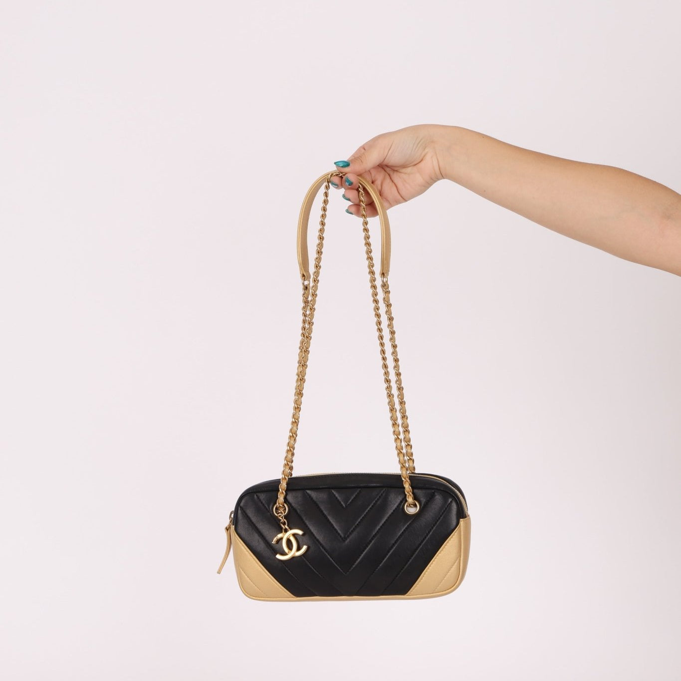 Chanel 2014 Lambskin Chevron Camera Bag - FashioNica