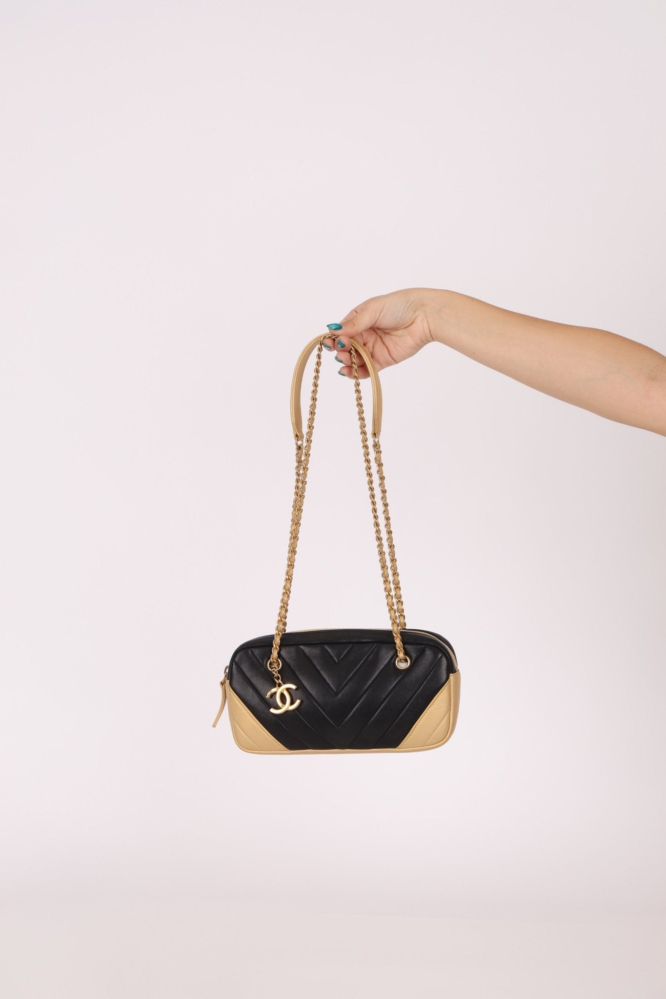 Chanel 2014 Lambskin Chevron Camera Bag - FashioNica