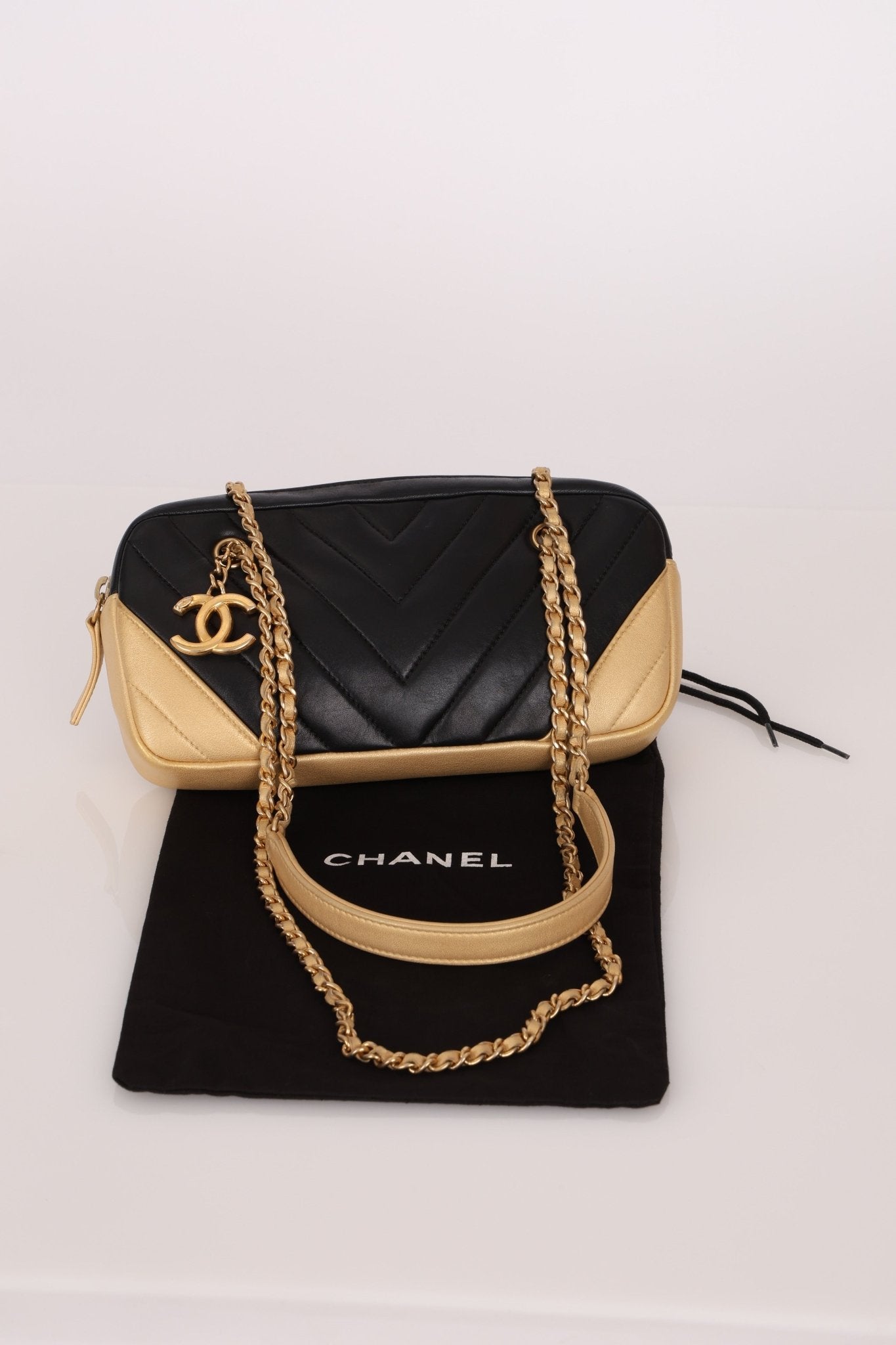 Chanel 2014 Lambskin Chevron Camera Bag - FashioNica