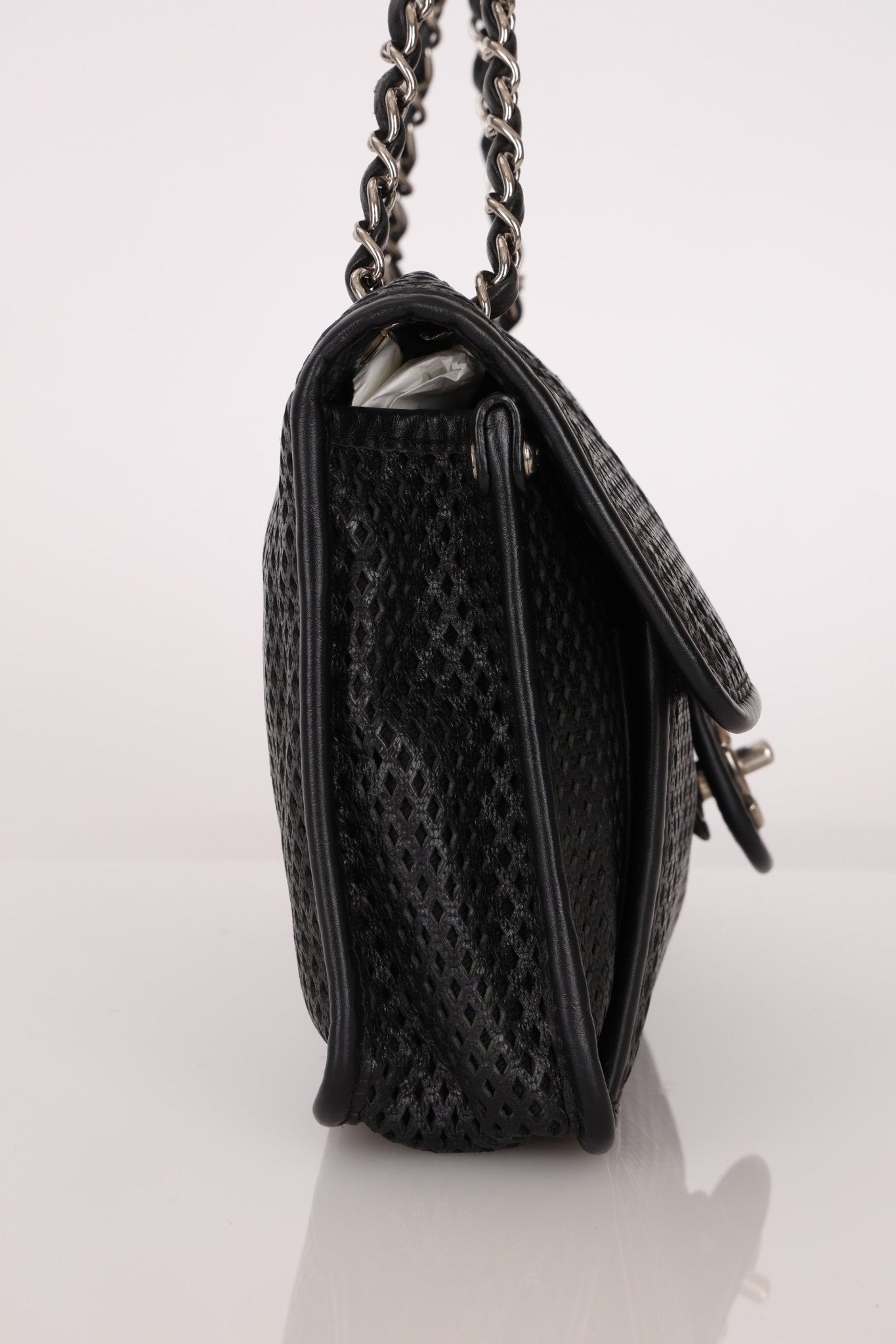 Chanel 2014 Lambskin Perforated Up In The Air Flap Bag - FashioNica