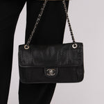 Chanel 2014 Lambskin Perforated Up In The Air Flap Bag - FashioNica
