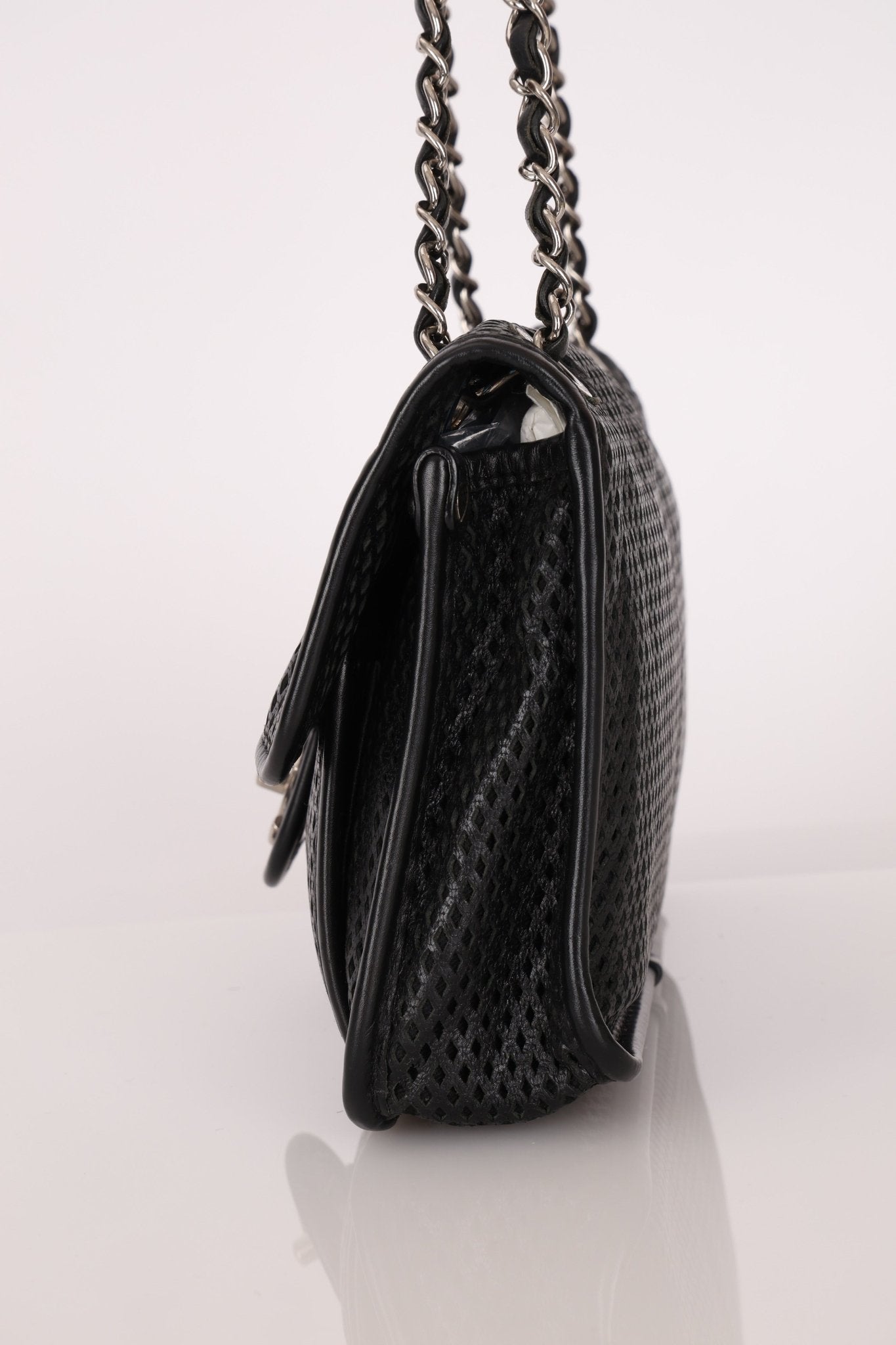 Chanel 2014 Lambskin Perforated Up In The Air Flap Bag - FashioNica