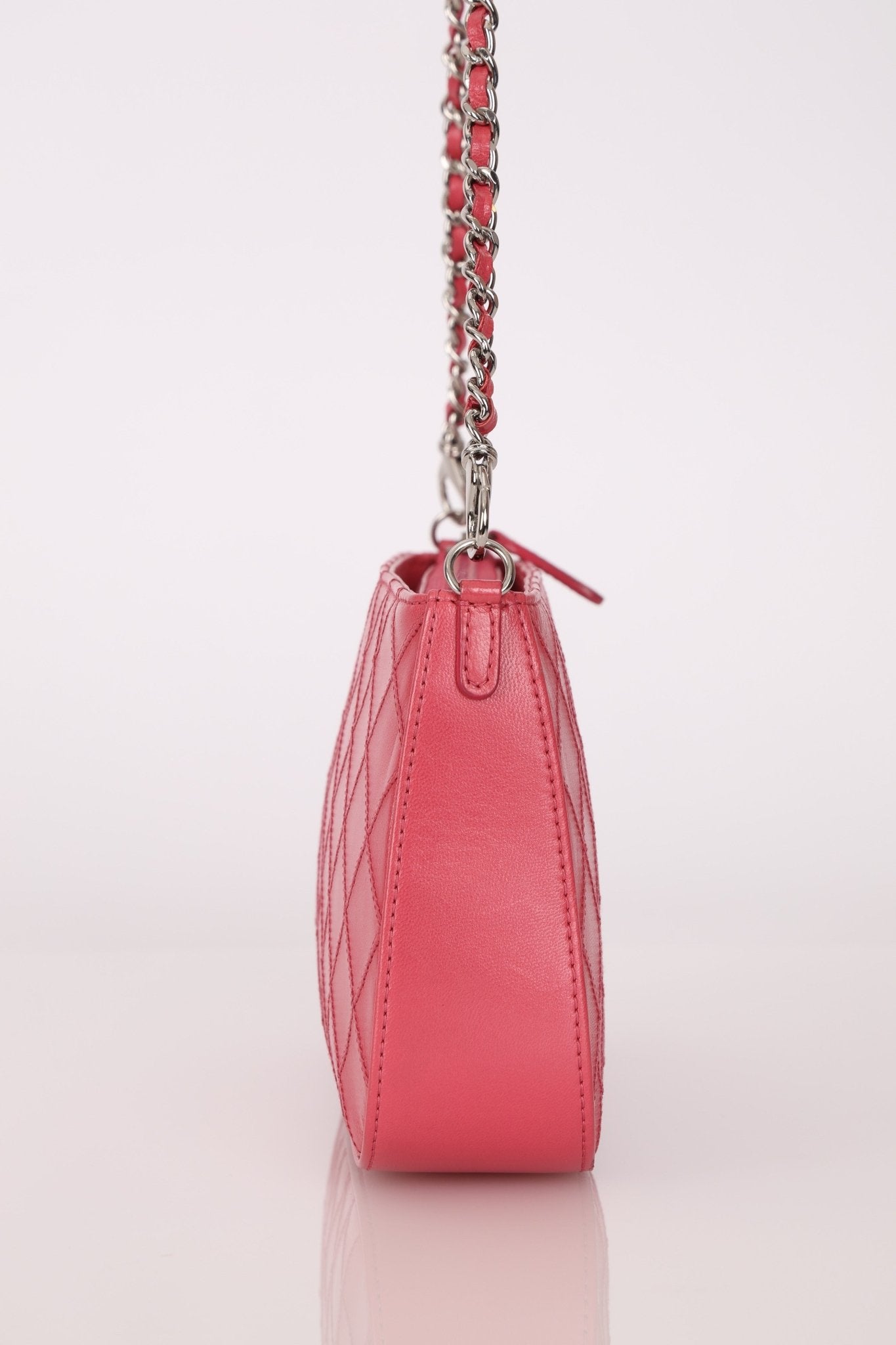 Chanel 2014 Lambskin Thin Stitch Pochette - FashioNica