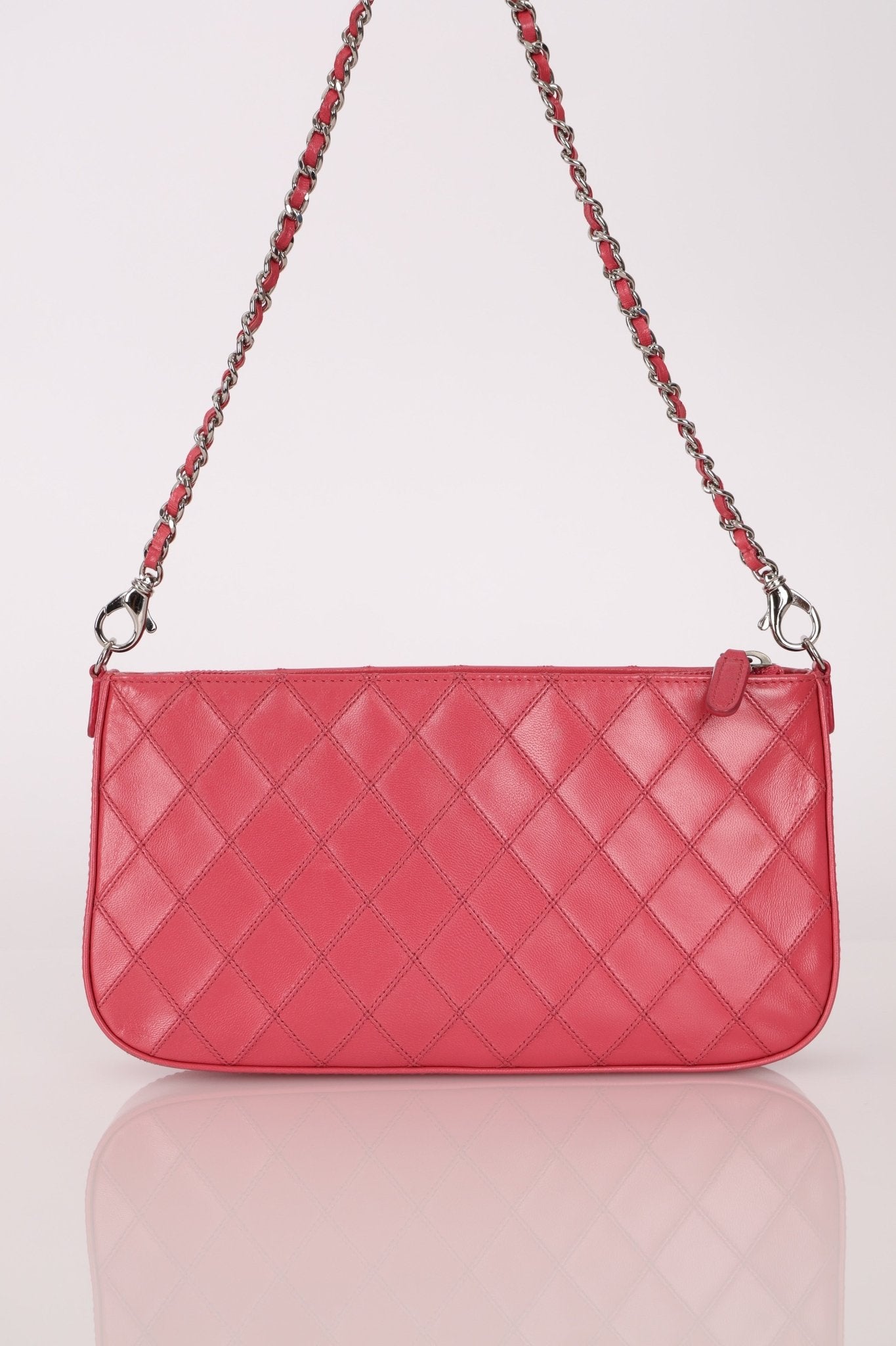Chanel 2014 Lambskin Thin Stitch Pochette - FashioNica