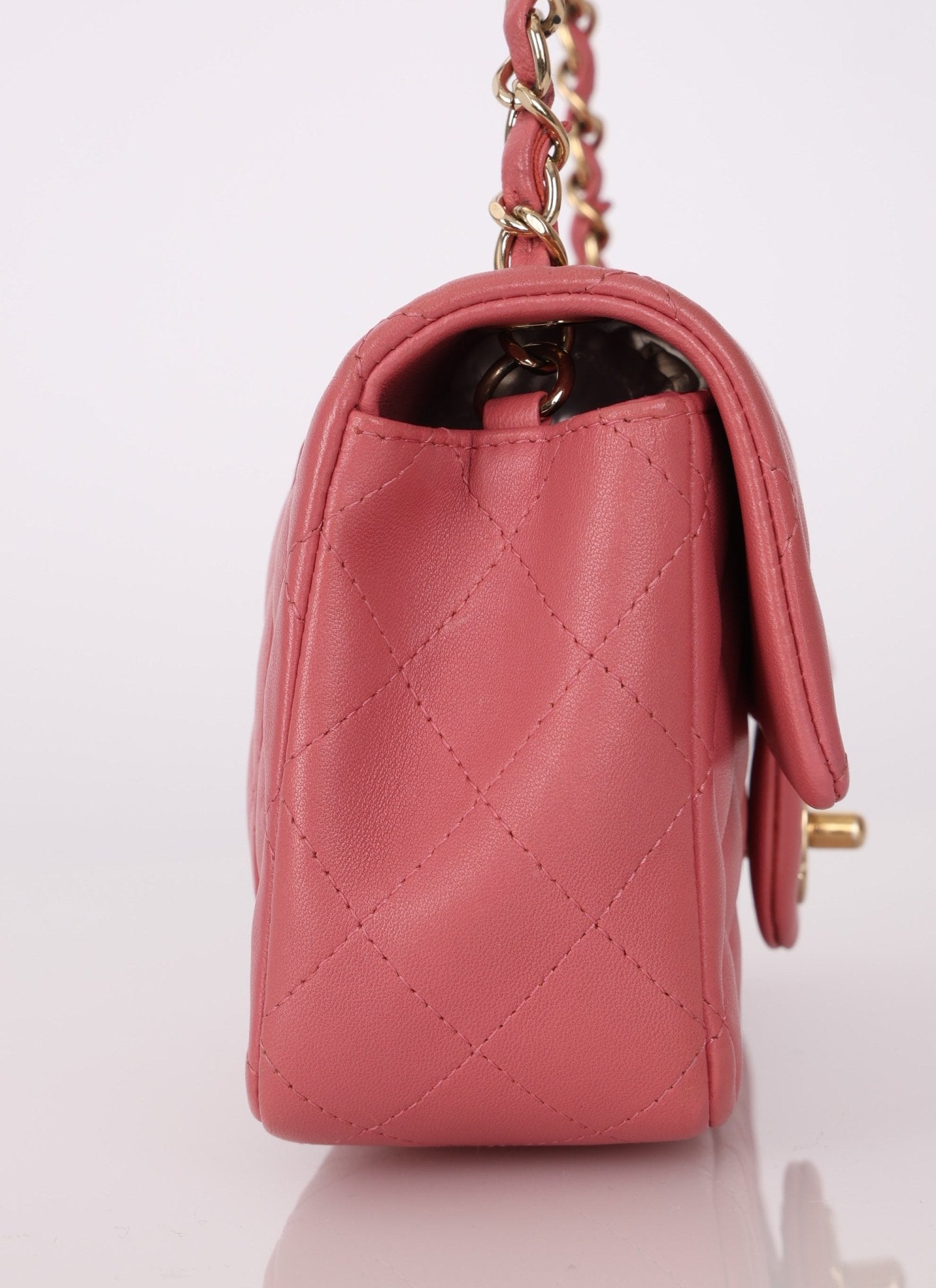 Chanel 2014 Lambskin Valentine Charms Rectangular Flap Bag - FashioNica